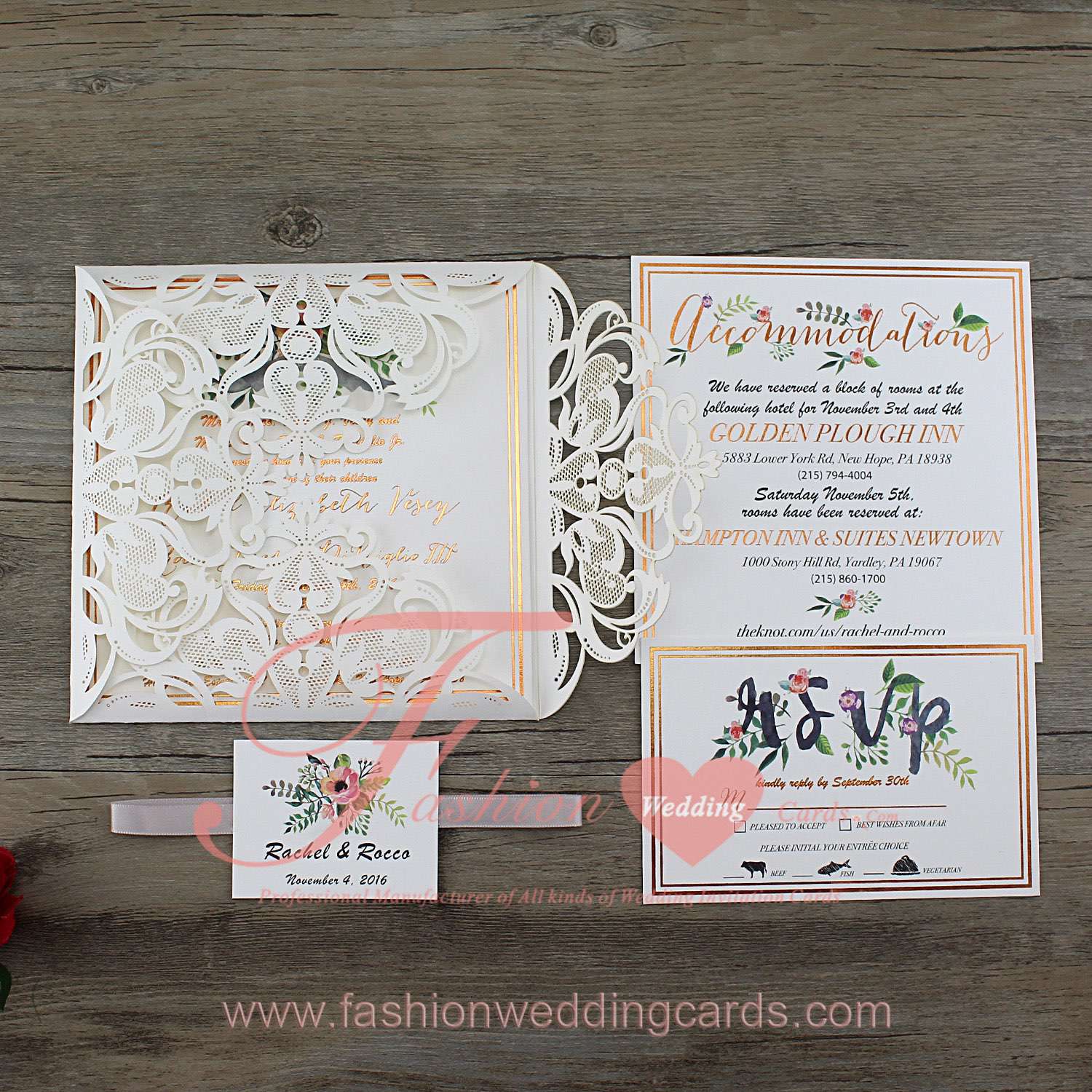 Fancy Cheap Laser Cut White Wedding Invitations Sleeves
